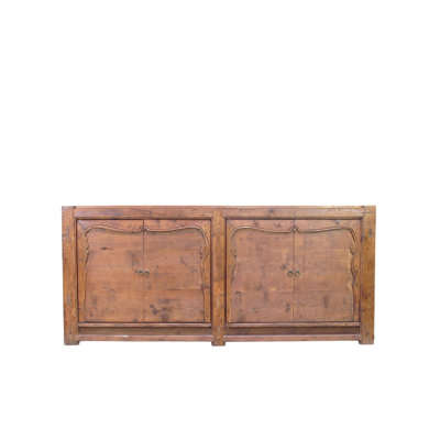Double-Door Pine Farmer's Sideboard Cabinet