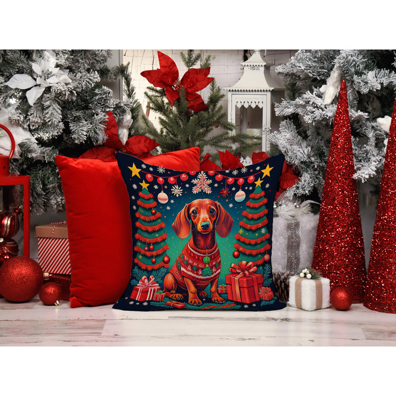  Coussin décoratif intérieur / extérieur en polyester Autre / Sans motif, 14 po x 14 po