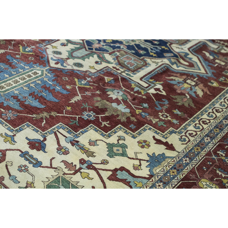 Hand-Knotted High-Quality Rust Area Rug