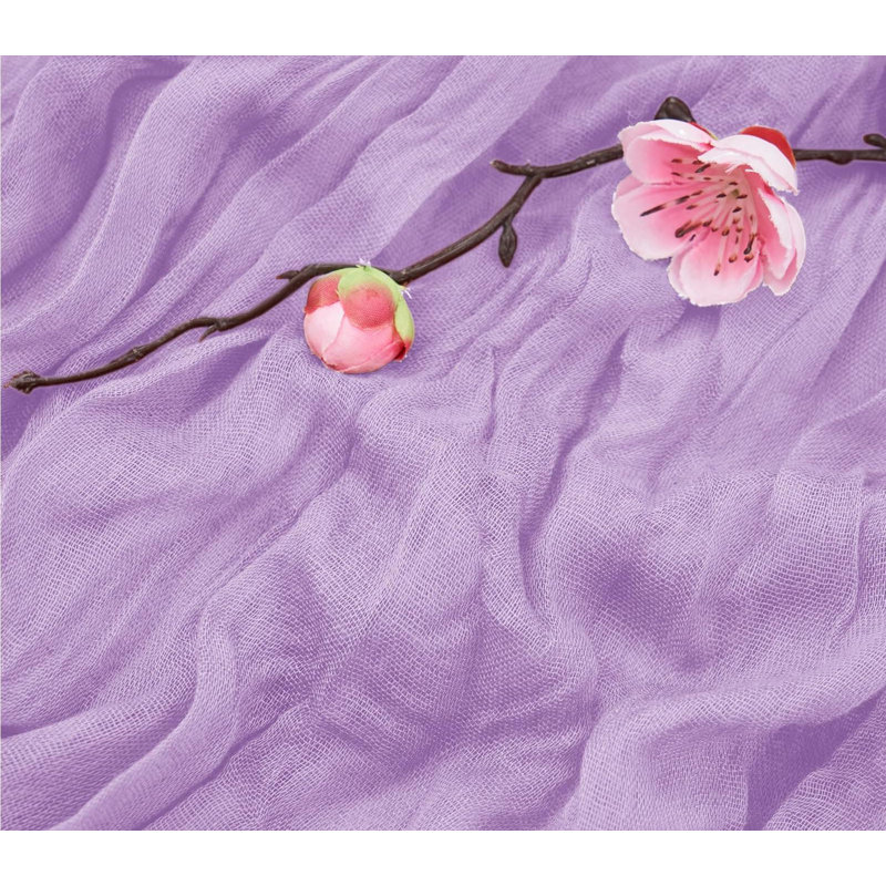Chemin de table en coton Cheesecloth, Lavender