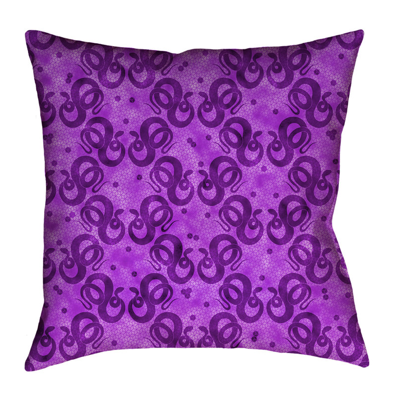 Housse de coussin Katelyn Elizabeth, 16 po x 1 po, Polyester sergé, Mauve