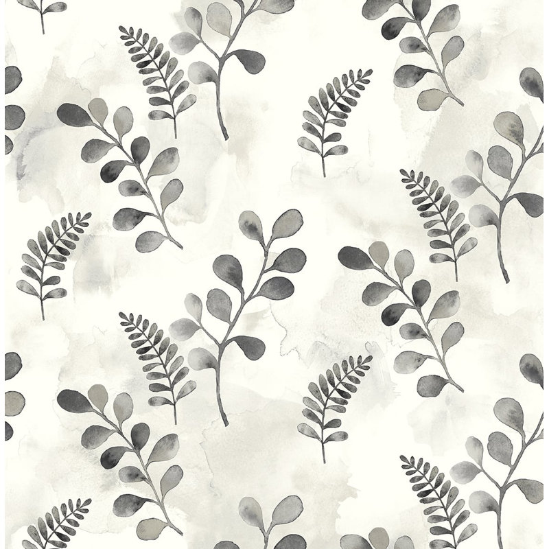 Rouleau de papier peint adhésif L 18 pi x l 20 po Katara, Gris acier