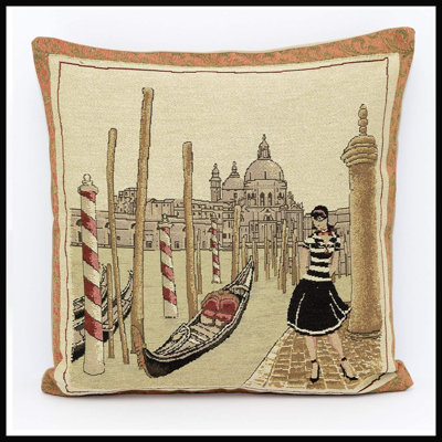 Westcott Boat Square Throw Pillow Cover