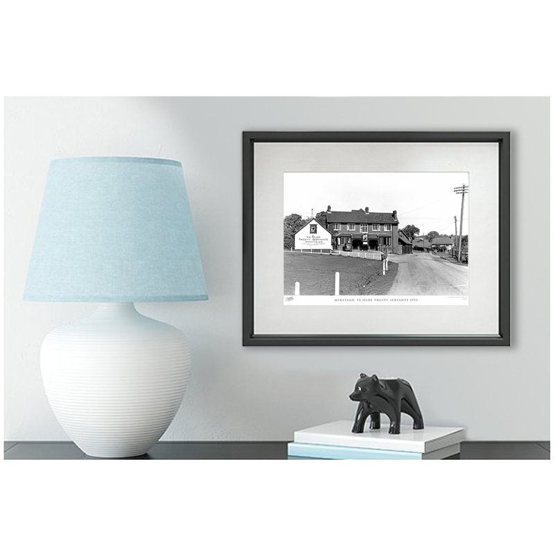 Minstead, Ye Olde Trusty Servante 1955 by Francis Frith - Single Picture Frame Print, 28cm H x 36cm W x 2.3cm D