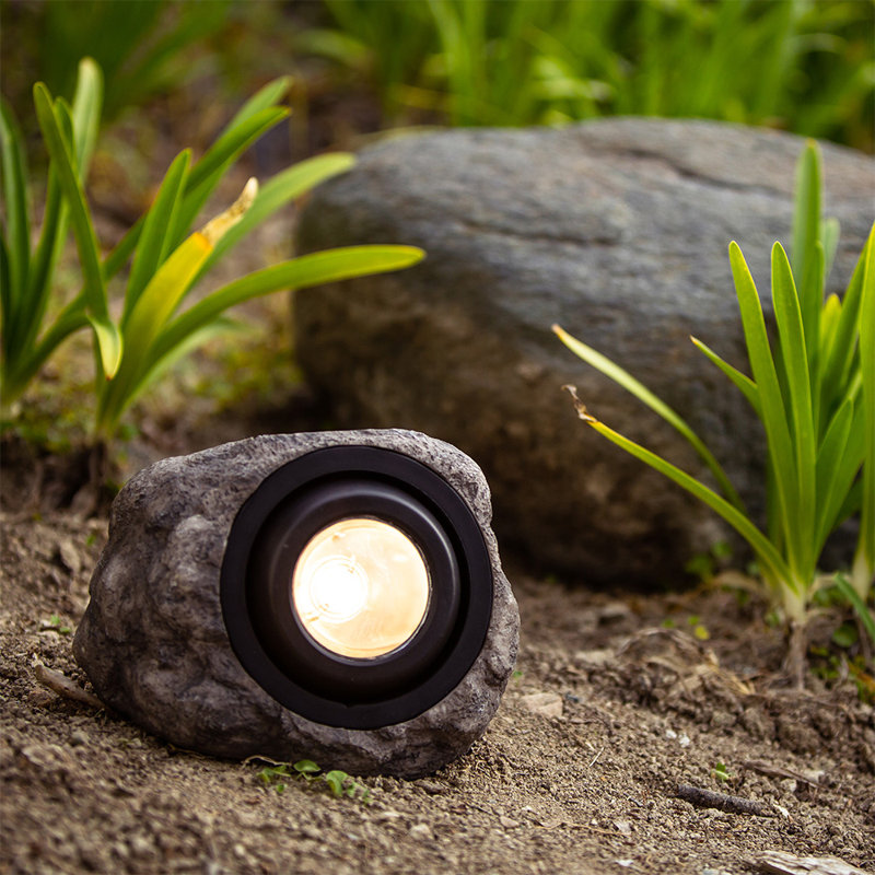 Bronze Low Voltage Solar Powered Integrated LED Resin Spot Light Pack