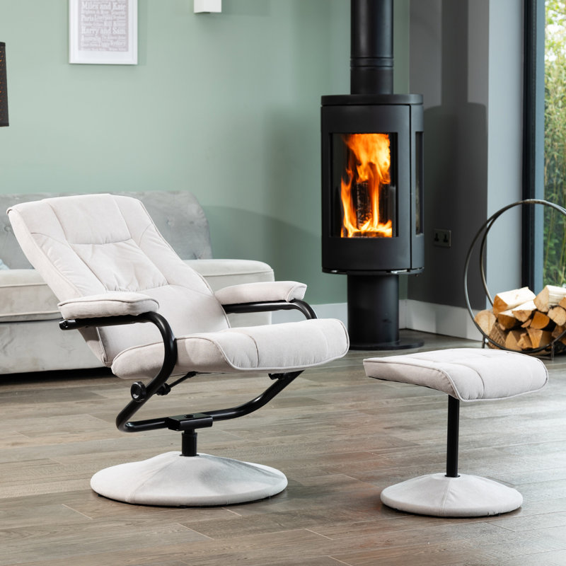 Porthleven 68 Wide Recliner, Stone