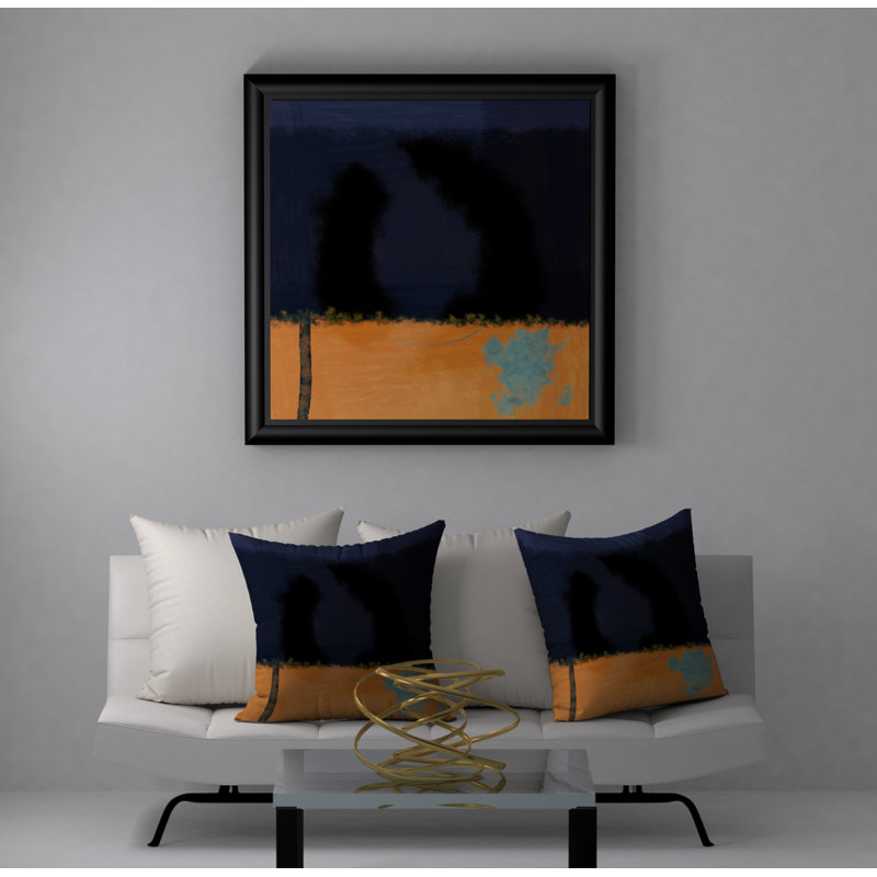 Coussin décoratif abstraite, H 20 po x l 20 po x p 5 po