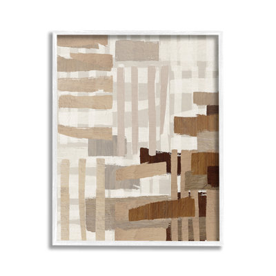 " Natural Hatched Hues Single Picture Frame " by Amber Sterling on Canvas