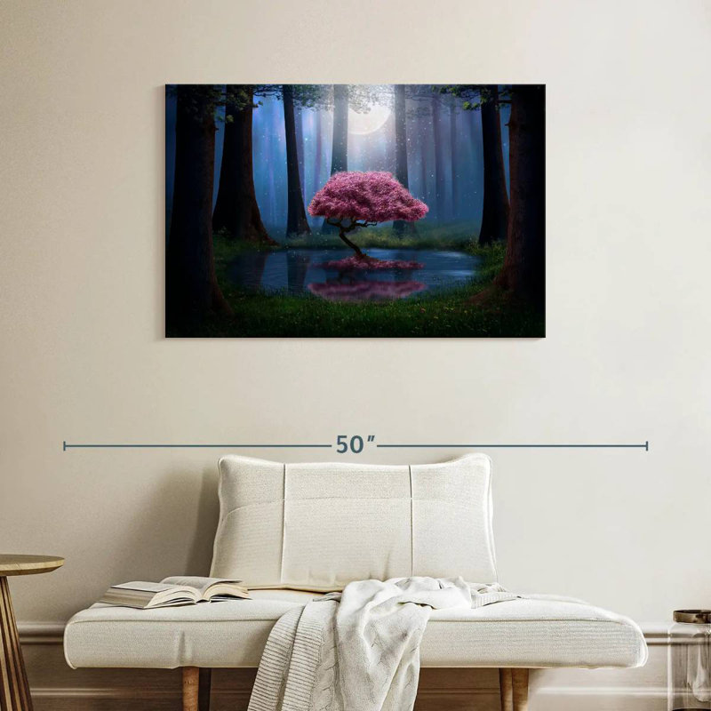 Arbre rose enchanté Kelan, H 26 po x l 39 po