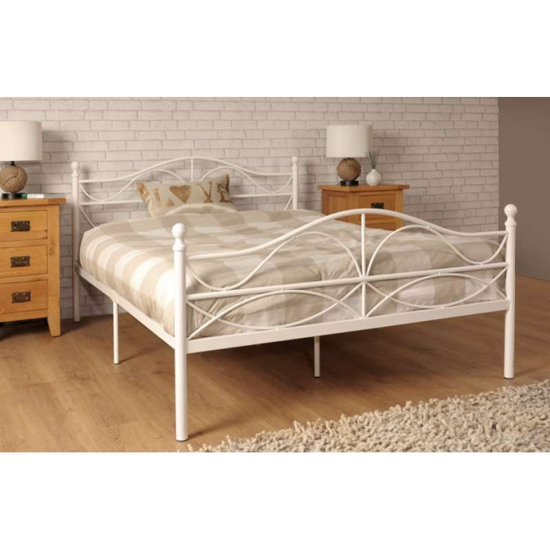 Wing Bed, UK Small Double - DE 120 x 190 cm, White