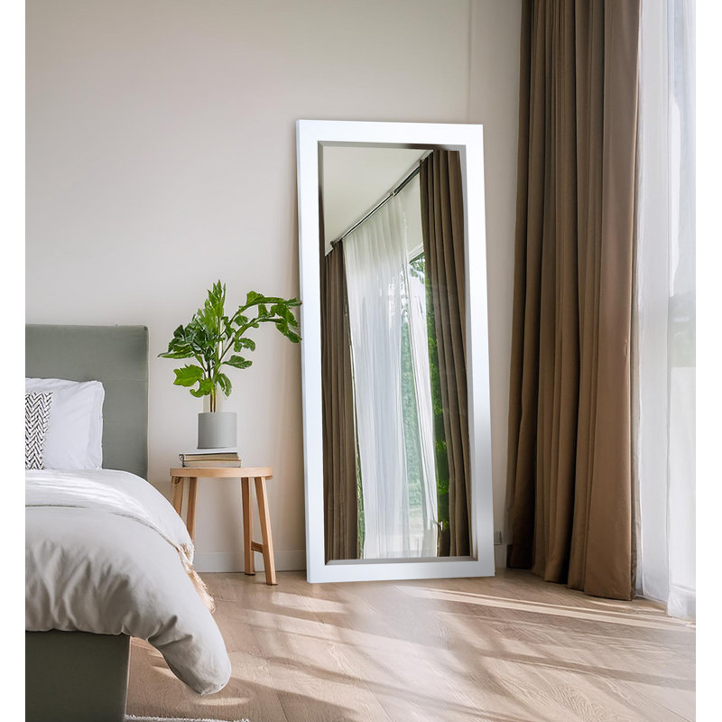 Henslee Mirror, Satin White, 71" H x 30.5" W