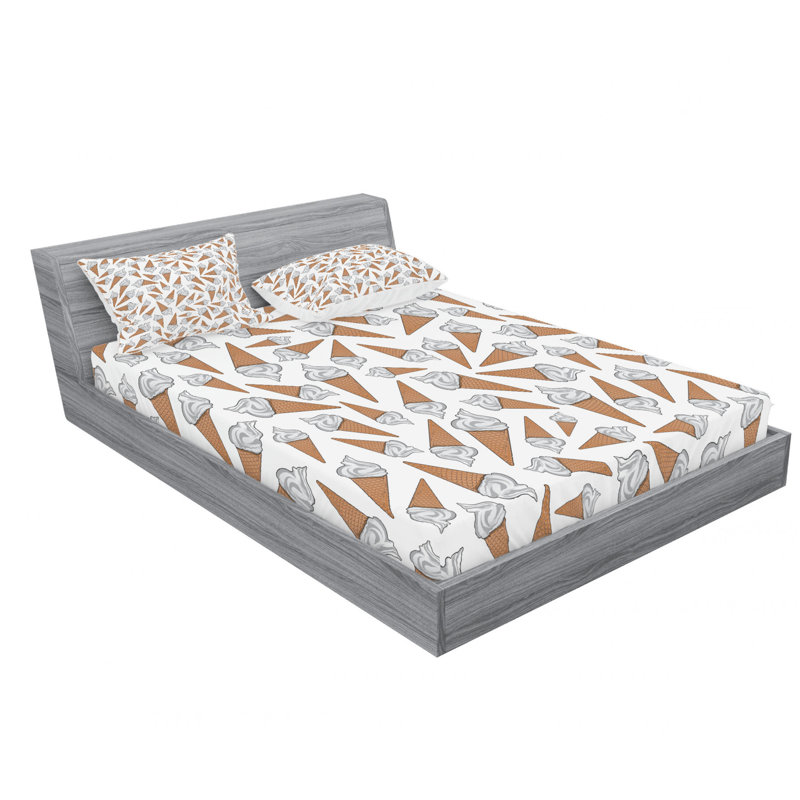 Microfiber Sheet Set, Full/Double Sheet Set with Fitted Sheet
