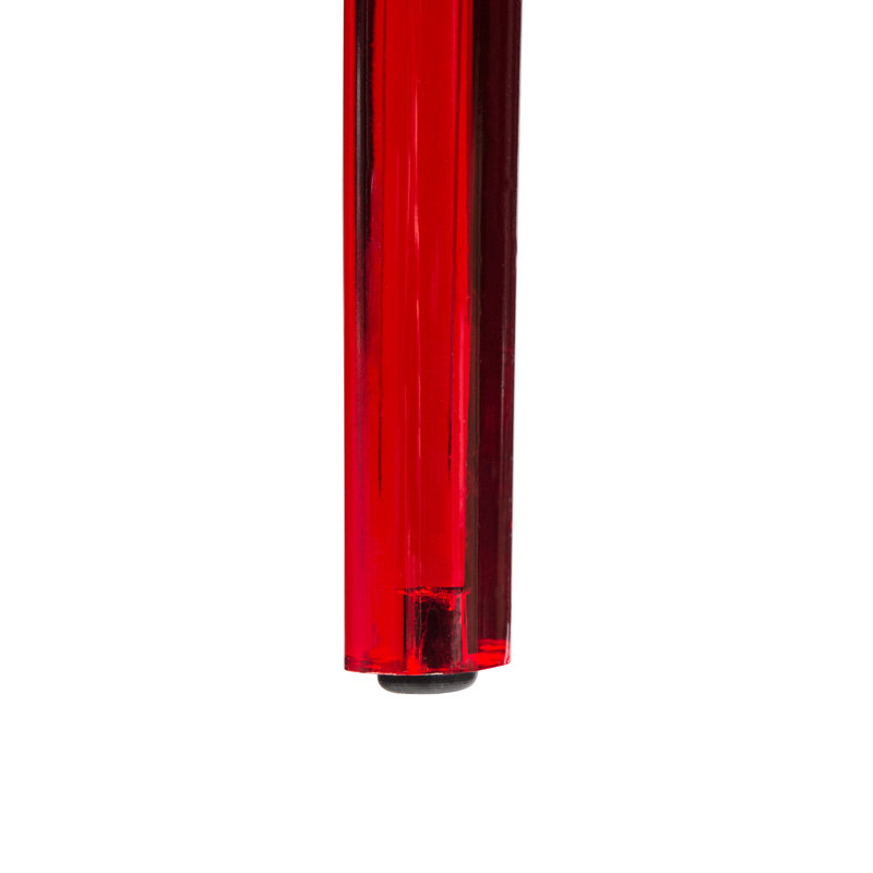 Chaise de salle à manger empilable Lade, Rouge diaphane, Individuel