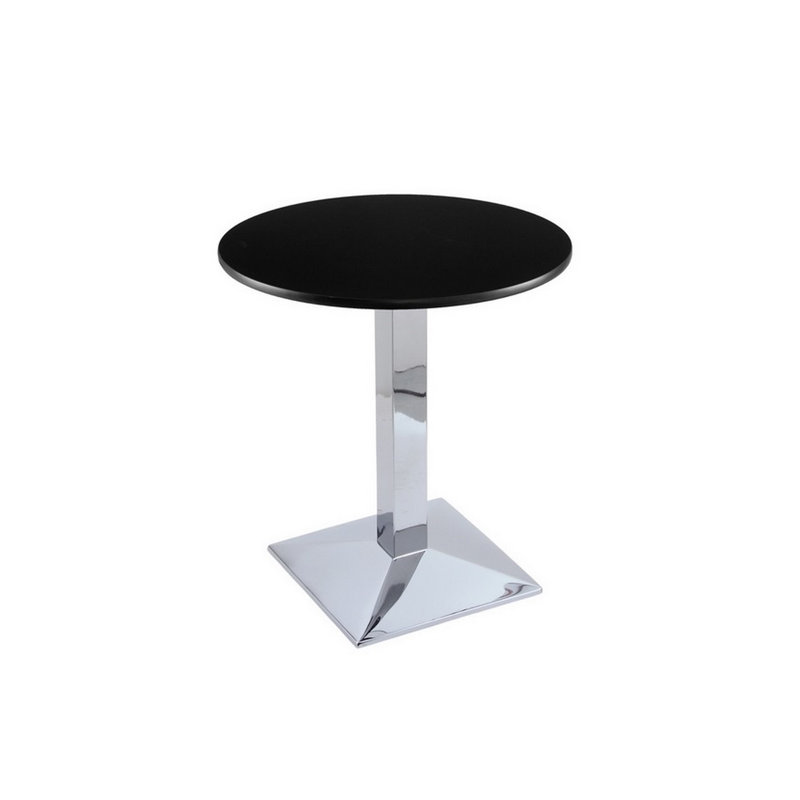 Round Dining Table, Chrome, 30" H x 24" L x 24" W