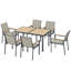 Steel Patio Dining Set Table,