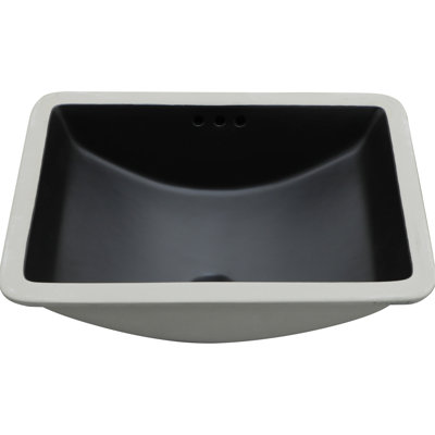 18.42 Lb Black Ceramic Undermount Sink, Sophisticated Design, Stain - , Space Saving Installation Sink 21"X14.49", Smooth Finish, Efficient Drainage, Vertical For Counter Maximization