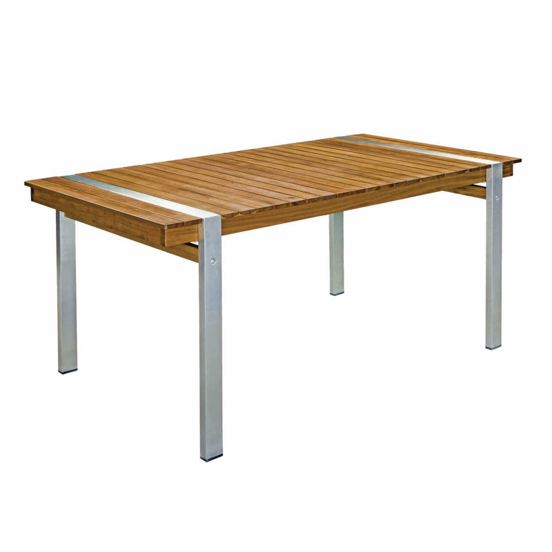 Aalyan Rectangular Metal Outdoor Dining Table , cm W cm D, H74 x L220 x W100