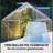 48" L x 24" W Twin-Wall Waterproof UV Protected Polycarbonate Panel for Greenhouse, Outdoor, Plant Stand Roof