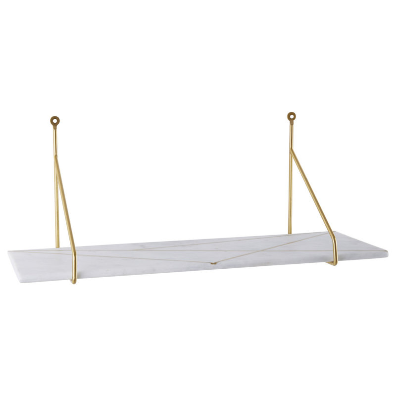 Roisin Stone Bracket Shelf, White
