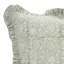 Housse de coussin en coton fabriqué à la main Fab divine, volants gris 18 po x 18 po, housse de coussin à volants-106744478