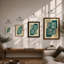 Grid Botanical - Framed Print-828960080-828960082