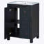 Petit meuble-lavabo 24 "avec lavabo en céramique