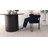 6 - Person Dining Table Sets With Oval Table & 6 Upholstered Velvet Chairs-1500406392-1500406397
