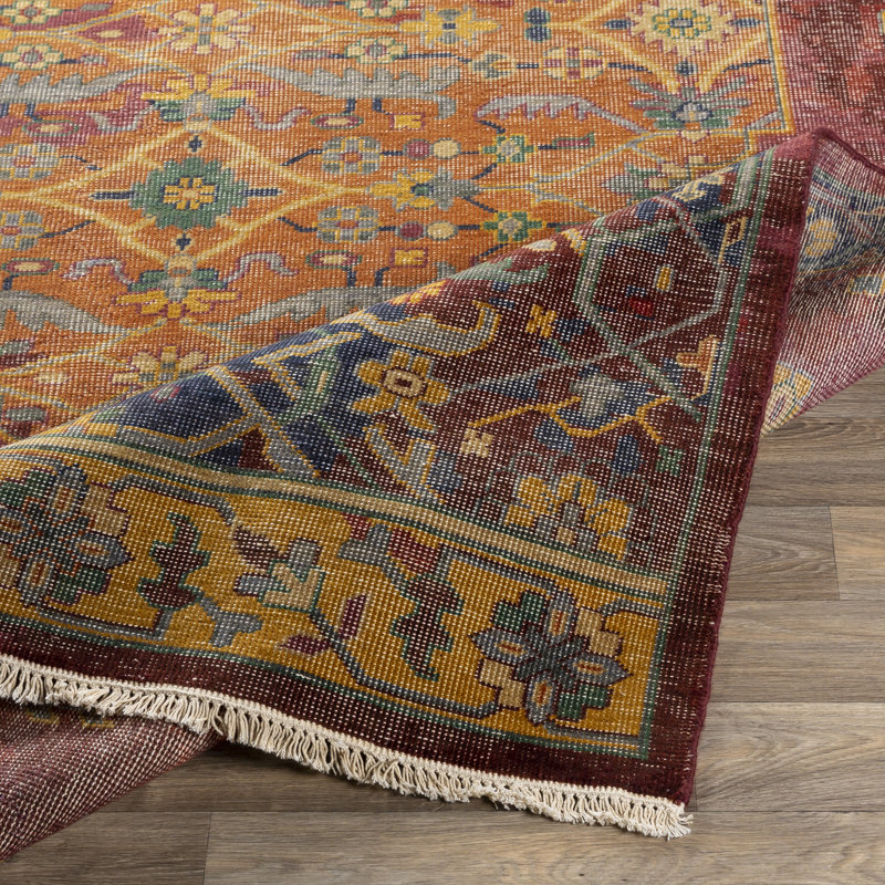 Festival Wool Oriental Area Rug, Rectangle 6' x 9'