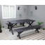 Edgerton 6 - Person Wood Patio Dining Set with Rectangular Table-86134630