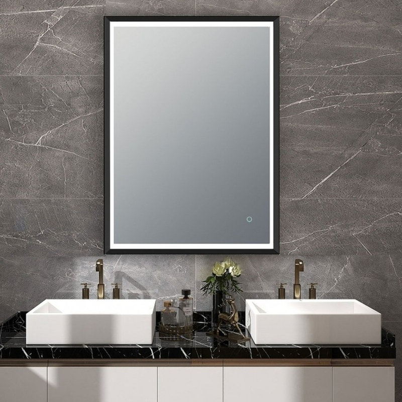Berenika Metal Flat Wall Mirror, 32" x 24"