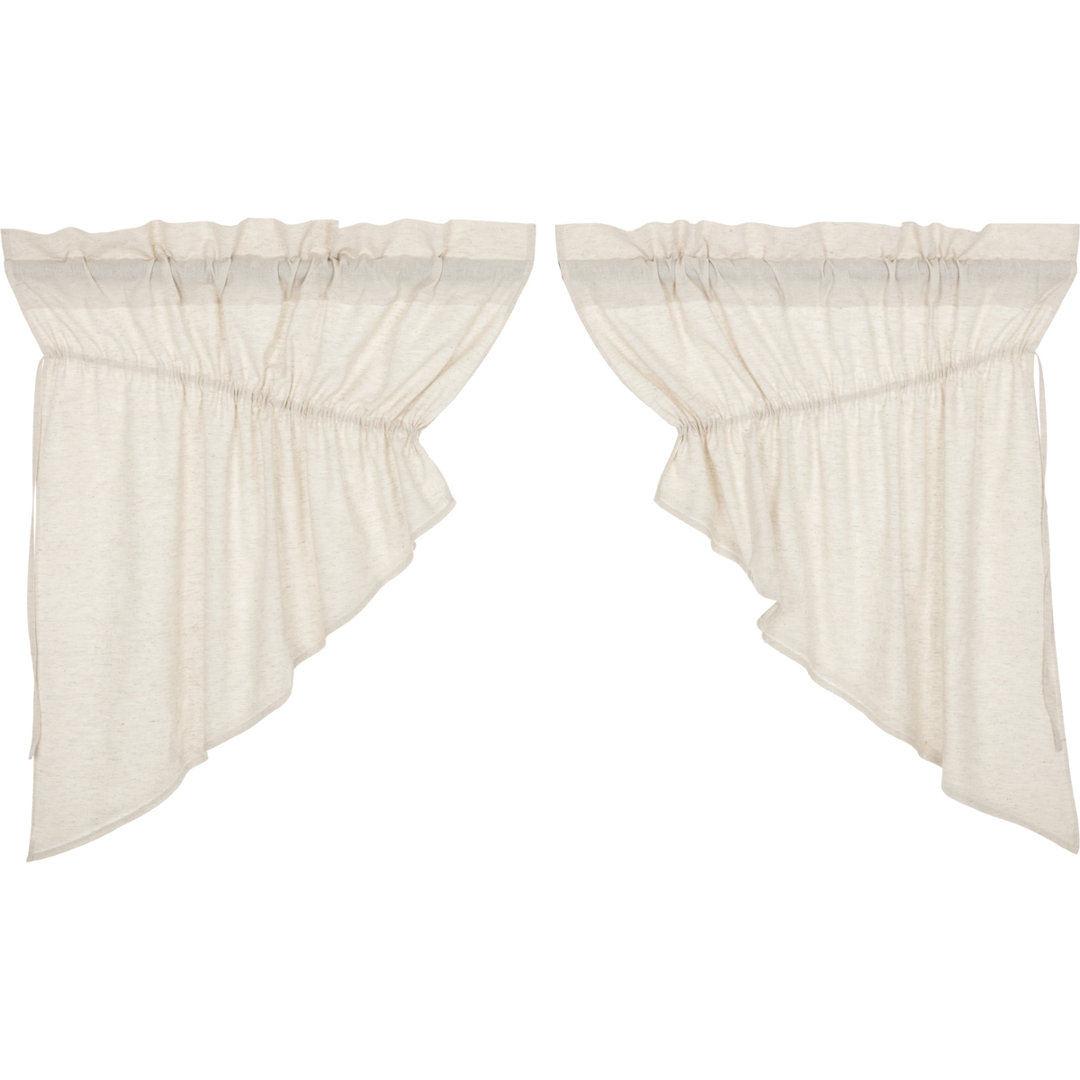 RuckeR Cotton Blend Swag Window Valance (Set of 2) August Grove® 
