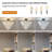 10-matte black dimmable crystal industrial Flush mount light