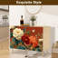 Buffet Buffet avec rangement Vibrant pivoines blanches orange et rouges avec 2 portes pour le salon et la cuisine