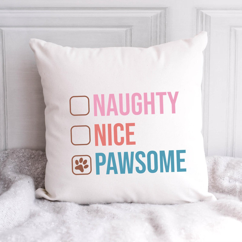 Coussin en polyester ChristmasDog-10, 18 po x 18 po