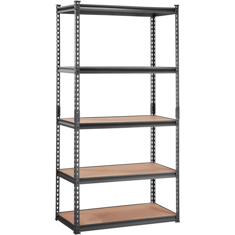 Mariapaula Steel Height -Adjustable Shelving Unit, 72" H x 36" W x 18" D