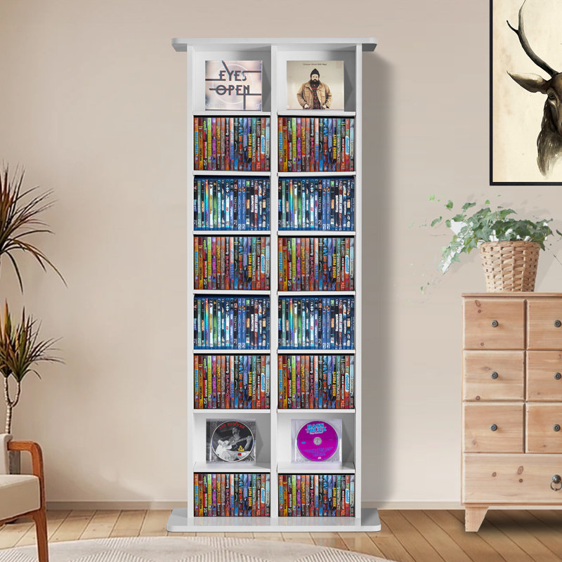 Wood 5'' H Media Shelves, White