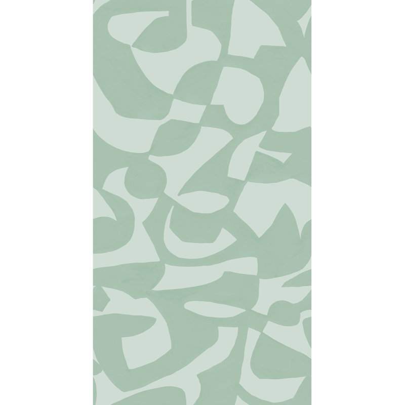 Susan Hable Abstract Wallpaper Double Roll, Green