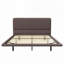 Lit plateforme moderne en cuir synthétique avec lumière DEL-662177193-662177199