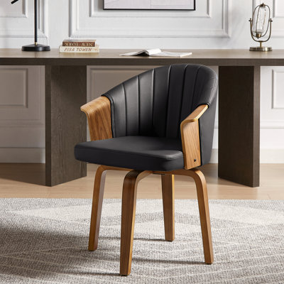 Faux Leather Swivel Task Chair