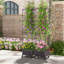 Lit de jardin avec treillis