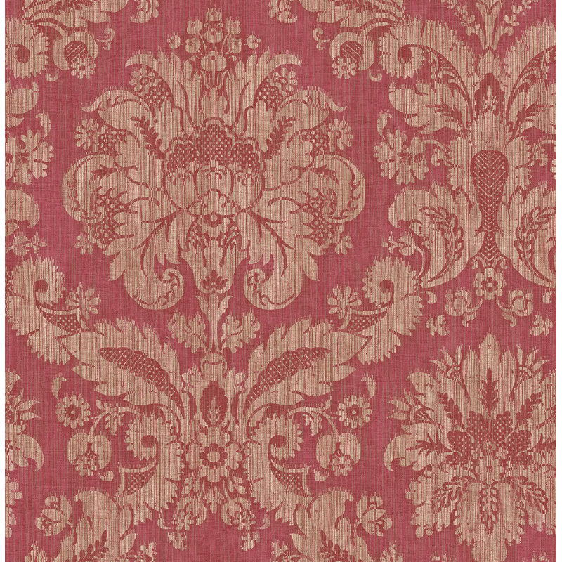  Papier peint damassé non teint Designs Magenta Paula, Magenta