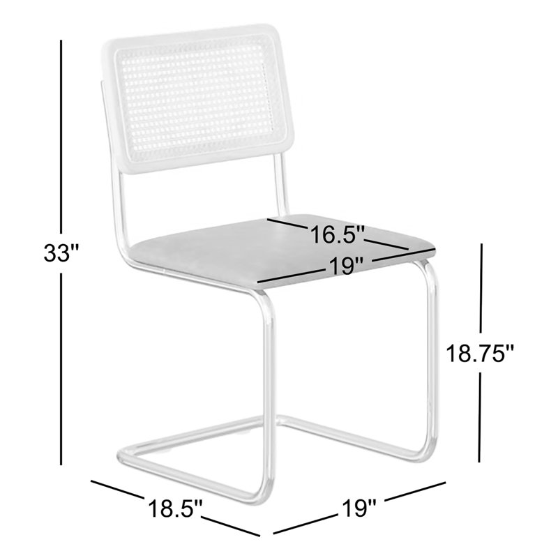 Chaise en cuir Walsh, Cuir végétal brun clair