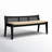 Donner Cane Back Cushioned Bench-1559436345