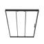 Porte de douche coulissante triple 48 po x H 76 po (8 mm) en verre transparent, cadre en acier inoxydable-129435294