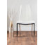 Ensemble de table de salle à manger en métal et verre Tierra Sleek avec 4 chaises rembourrées en similicuir-565509194