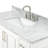 49'' Single Bathroom Vanity with Carrara Marble Top-93359461