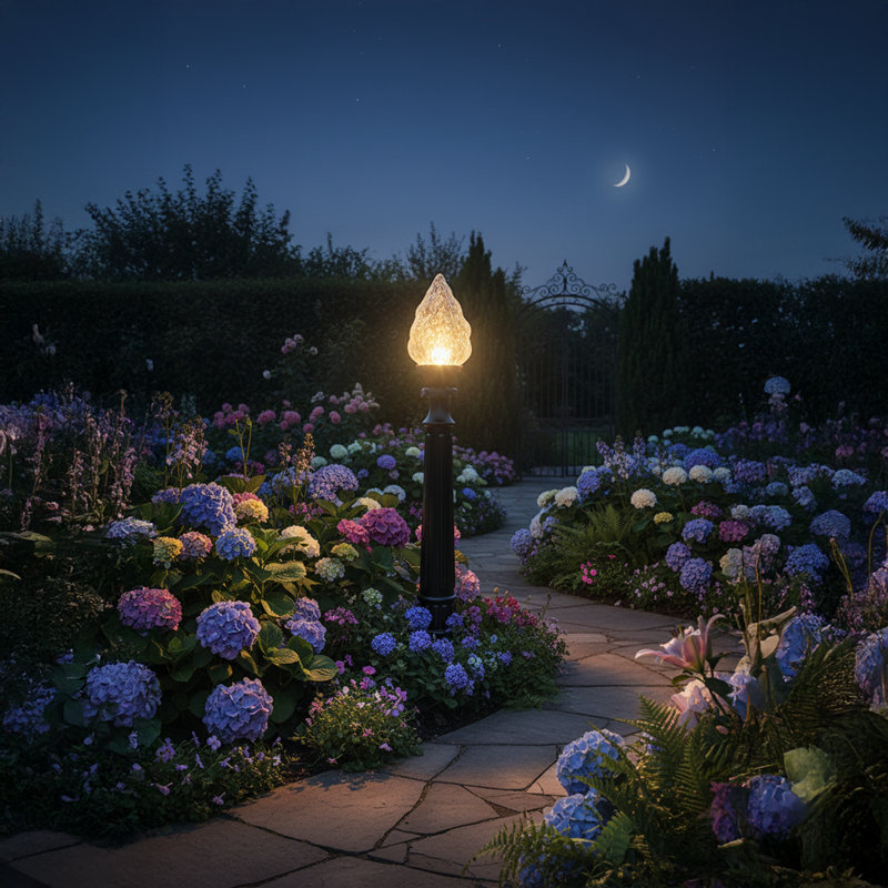 Regalia Flame Cap Outdoor Floor Lamp / Post Light