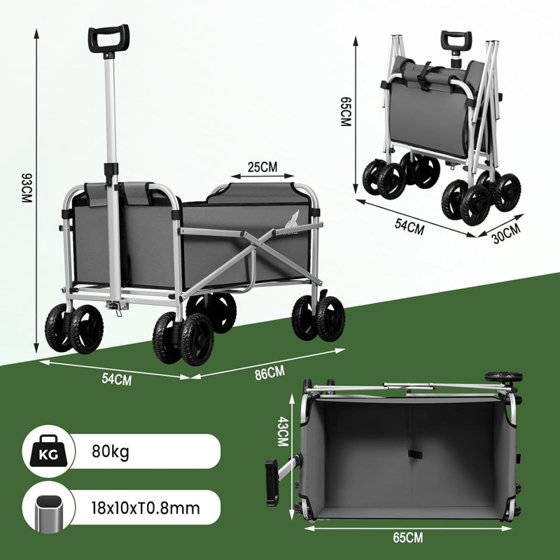 Garden Carts, Dark Gray