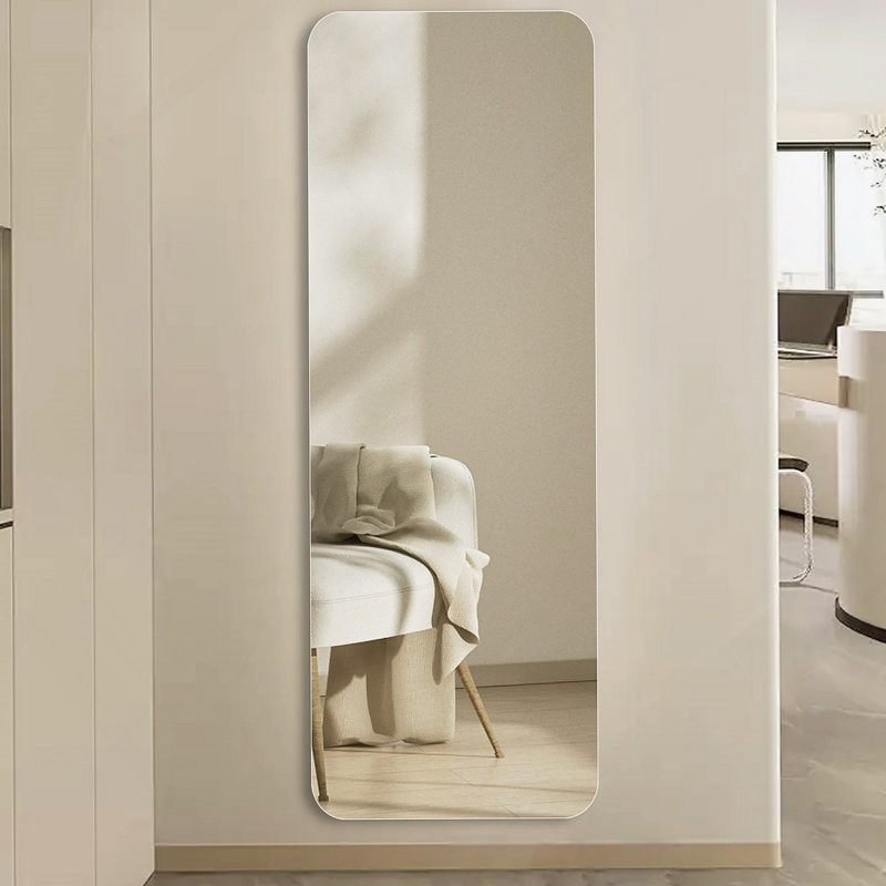 56X15inch Wall-Mounted Round-Angle Dressing Mirror High-Quality 5Mm Silver Mirror  Explosion-Proof Glass