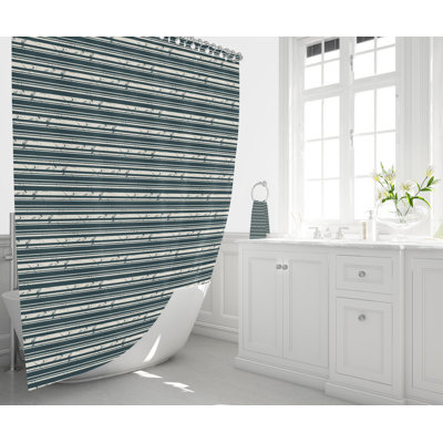 Luitpold Striped Shower Curtain